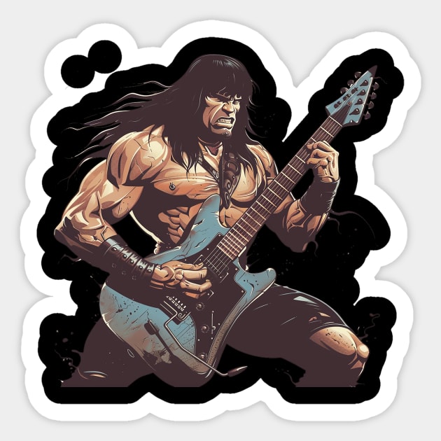 Cimmerian rocker Sticker by horrorshirt